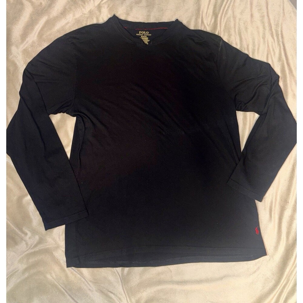 Polo Ralph Lauren Cotton Cable Knit Navy Sweater Men Size Medium Dark Blue